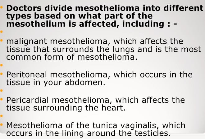 mesothelioma metastasis areas